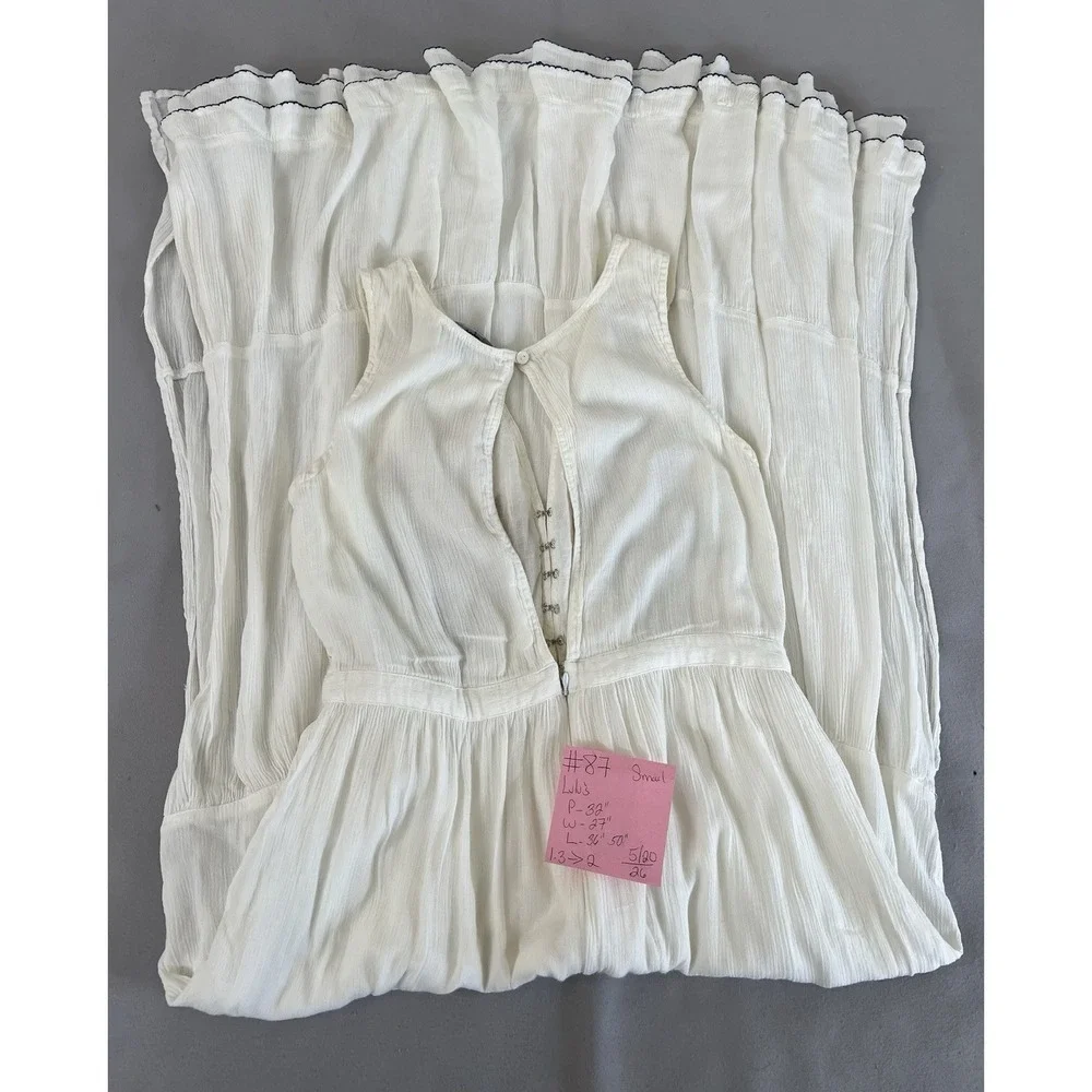Lulus Tickets To Paradise Embroidered Maxi Dress Women's Sz Small - Picture 16 of 16